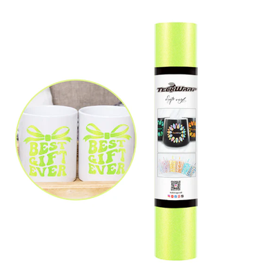 Shimmer Adhesive Vinyl - Gold Lime