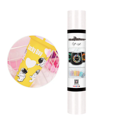 Shimmer Adhesive Vinyl - White