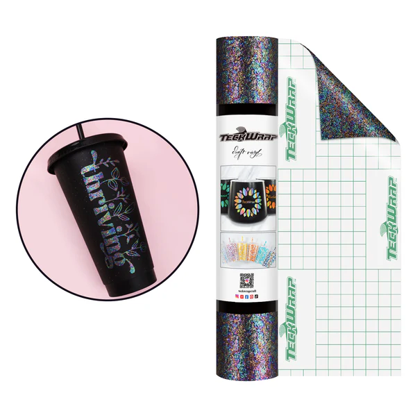 Colorful Pearl Adhesive Vinyl - Black