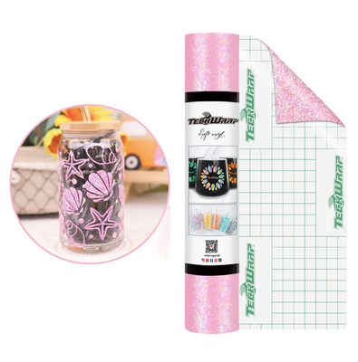 Colorful Pearl Adhesive Vinyl - Pink