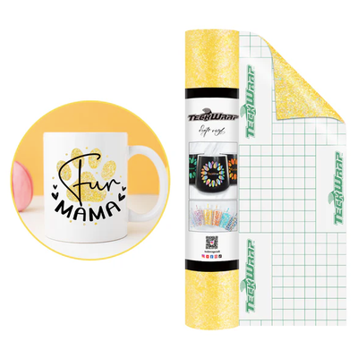 Colorful Pearl Adhesive Vinyl - Yellow