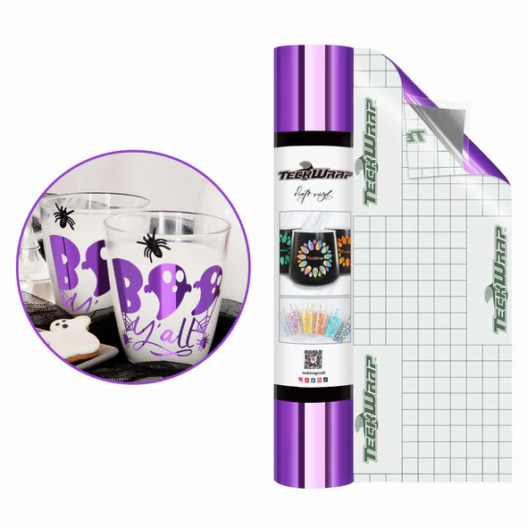 Bubble Free Mirror Chrome Adhesive Vinyl - Purple Magic