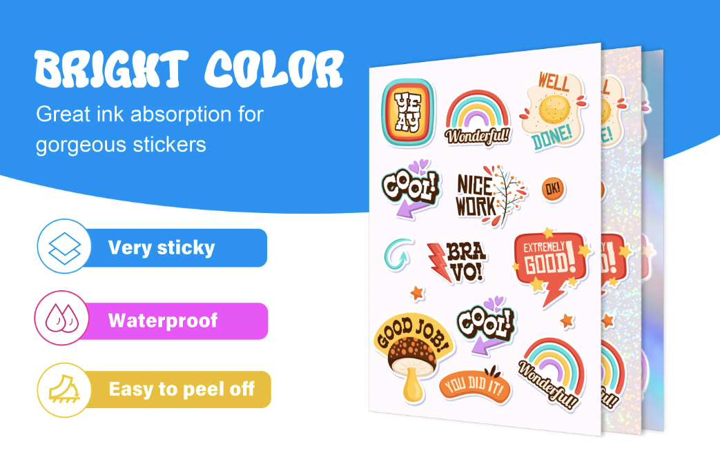 Inkjet Printable Sticker Vinyl - Holographic Sticker