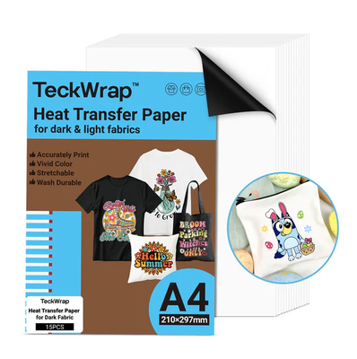 Inkjet Heat Transfer Paper for Dark and Light Fabrics