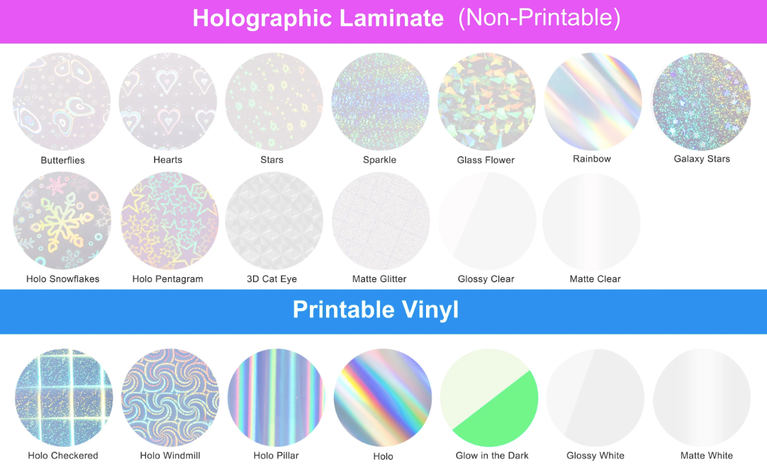 Holographic Laminate Sheets