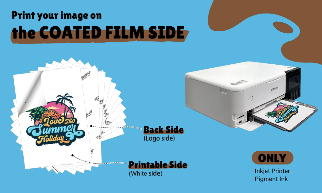 Inkjet Glow In The Dark Heat Transfer Paper for Dark and Light Fabrics