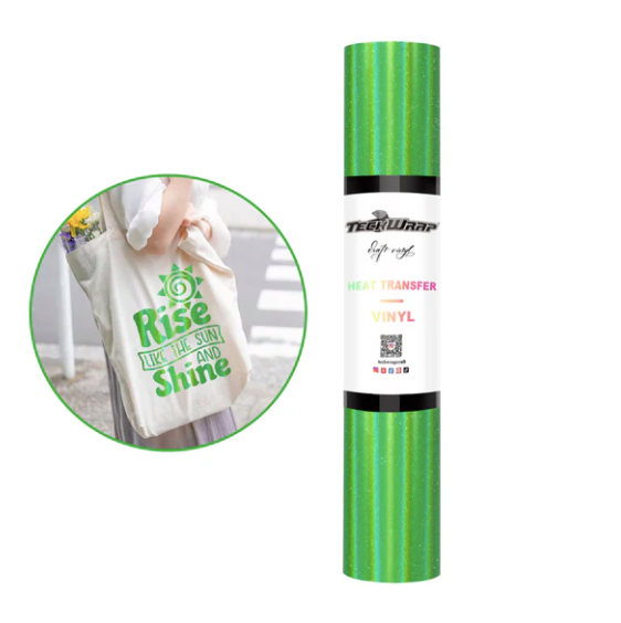 Holographic Shimmer Heat Transfer Vinyl - Apple Green