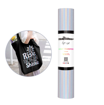 Holographic Shimmer Heat Transfer Vinyl - Silver