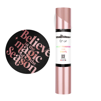 Metallic Pearlescent Heat Transfer Vinyl - Rose Gold