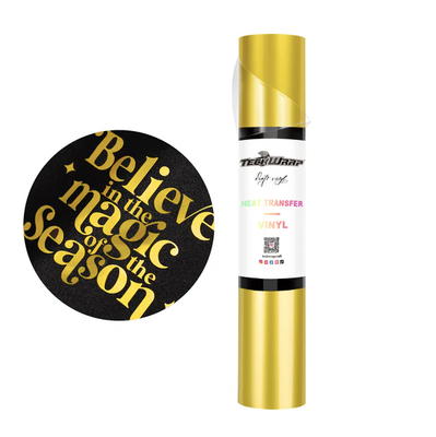 Metallic Pearlescent Heat Transfer Vinyl - Gold Acorn