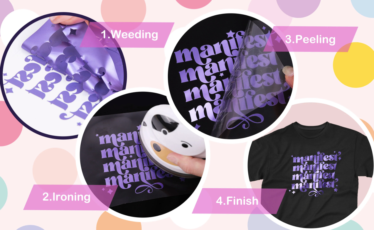 Metallic Pearlescent Heat Transfer Vinyl - Simple Grey