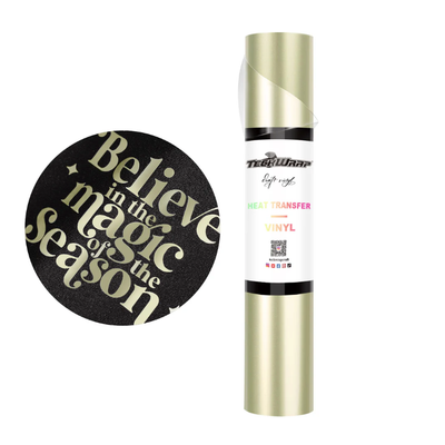 Metallic Pearlescent Heat Transfer Vinyl - Cold Gold