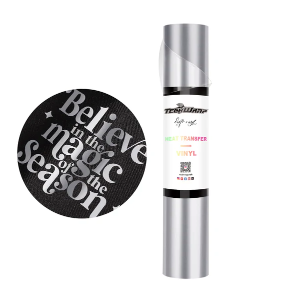 Metallic Pearlescent Heat Transfer Vinyl - Bright Silver