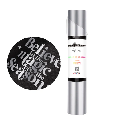 Metallic Pearlescent Heat Transfer Vinyl - Bright Silver
