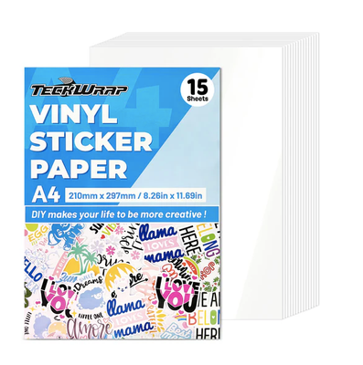 Inkjet Printable Sticker Vinyl - Glossy White