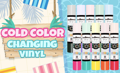 Cold Color Changing Adhesive Vinyl  -  Black