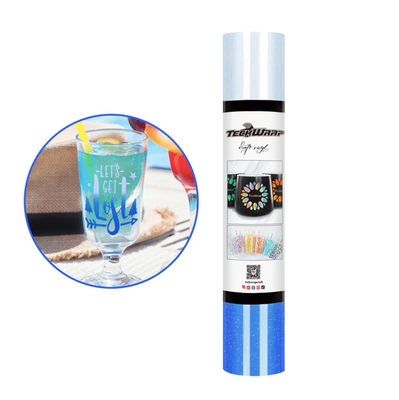 Shimmer Cold Color Change Adhesive Vinyl  -  White to Blue