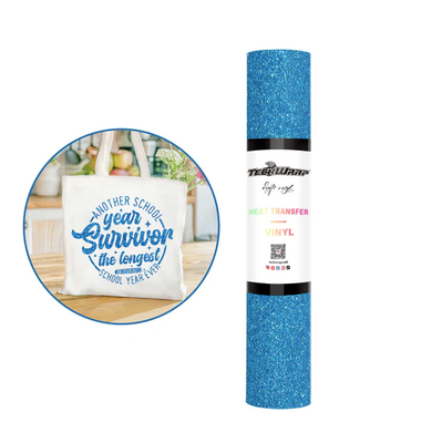 Fancy Glitter Heat Transfer Vinyl - Blue