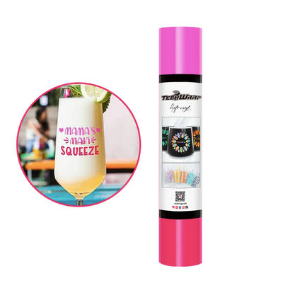 Neon Cold Color Changing Adhesive Vinyl - Cold Pink Red
