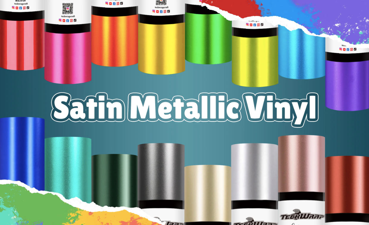 Metallic Satin Chrome Adhesive Vinyl - Gold Passion