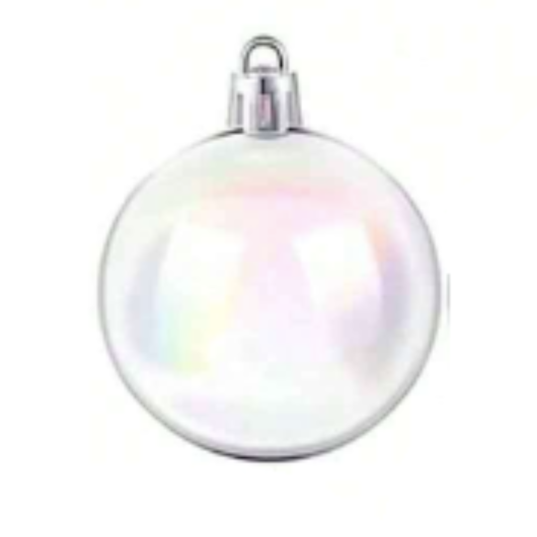 Iridescent Round Fillable Bauble - 60mm