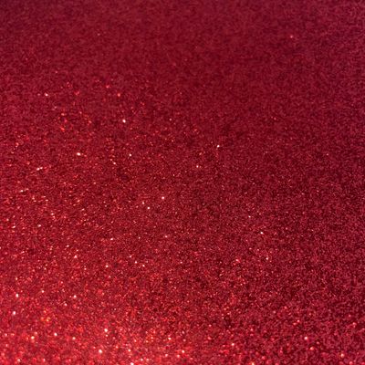 Glitter Faux Leather - Red