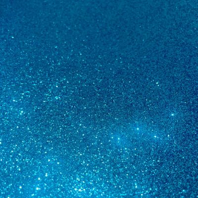 Glitter Faux Leather - Sky Blue