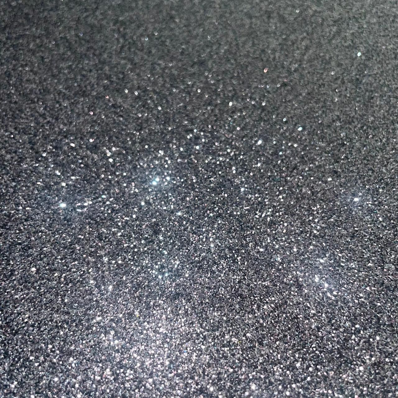 Glitter Faux Leather - Space Grey