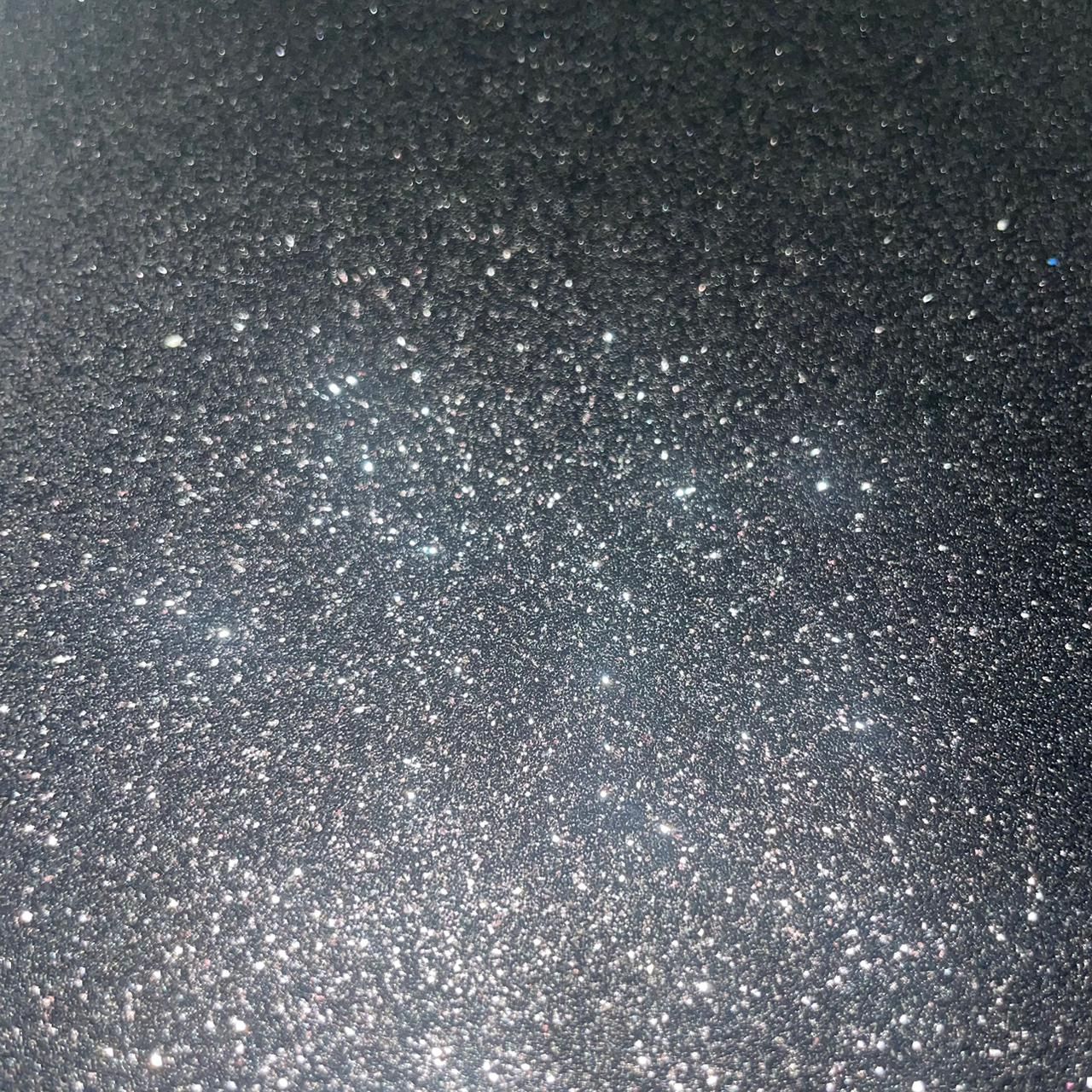 Glitter Faux Leather - Black