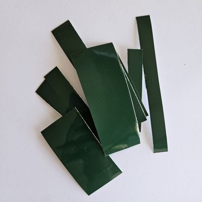 Bundle of Random Sized Pieces of Vinyl - Forest Green