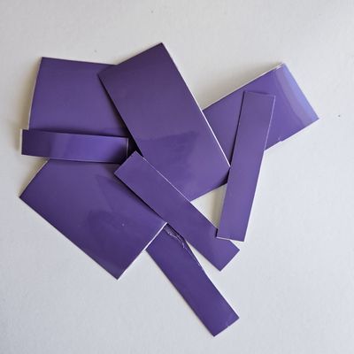 Bundle of Random Sized Pieces of Vinyl - Lavender