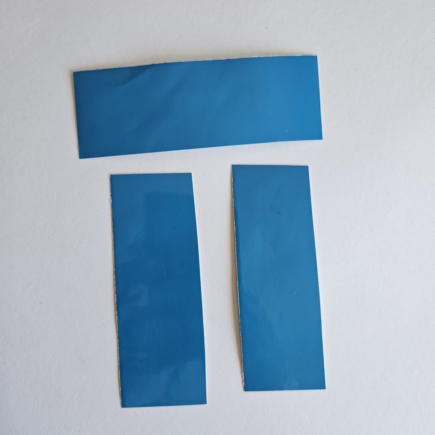 Bundle of Random Sized Pieces of Vinyl - Sky Blue