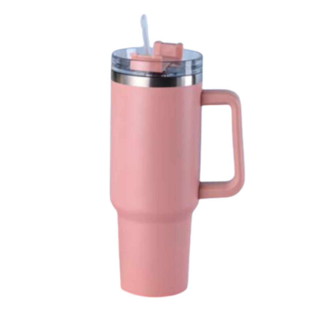 40oz Stainless Steel Cup - Blush Pink