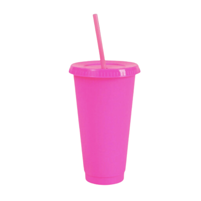 24 oz/ 710ml Cold Cup - Electric Pink