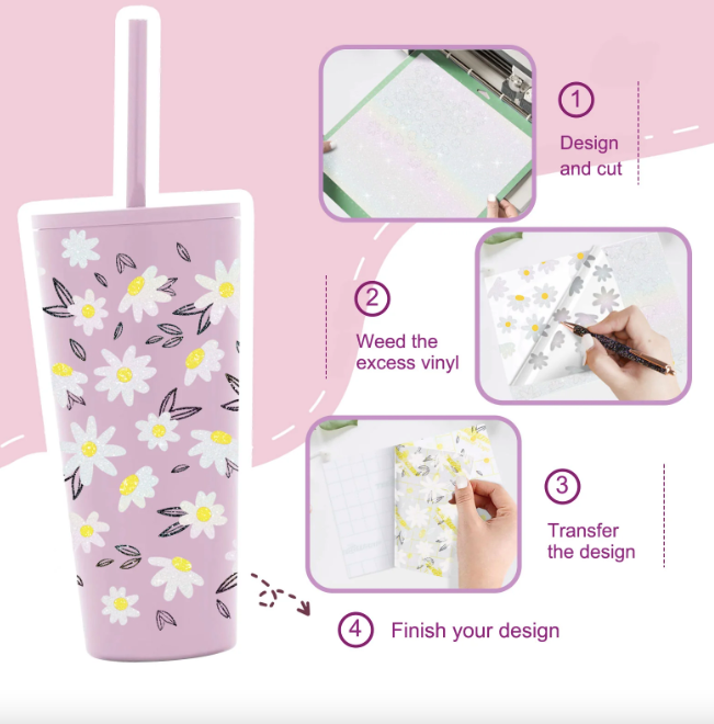Colorful Glitter Adhesive Vinyl - Lemon