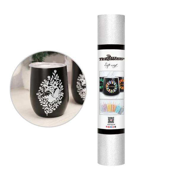 Glitter Adhesive Vinyl - Silver