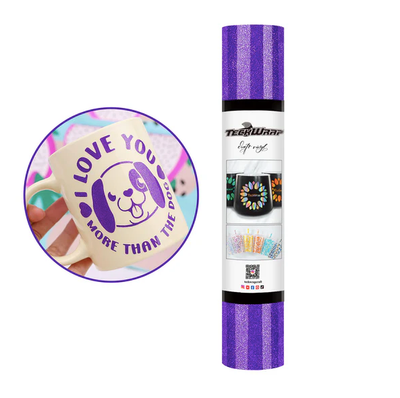 Burst Shimmer Adhesive Vinyl - Brilliant Purple
