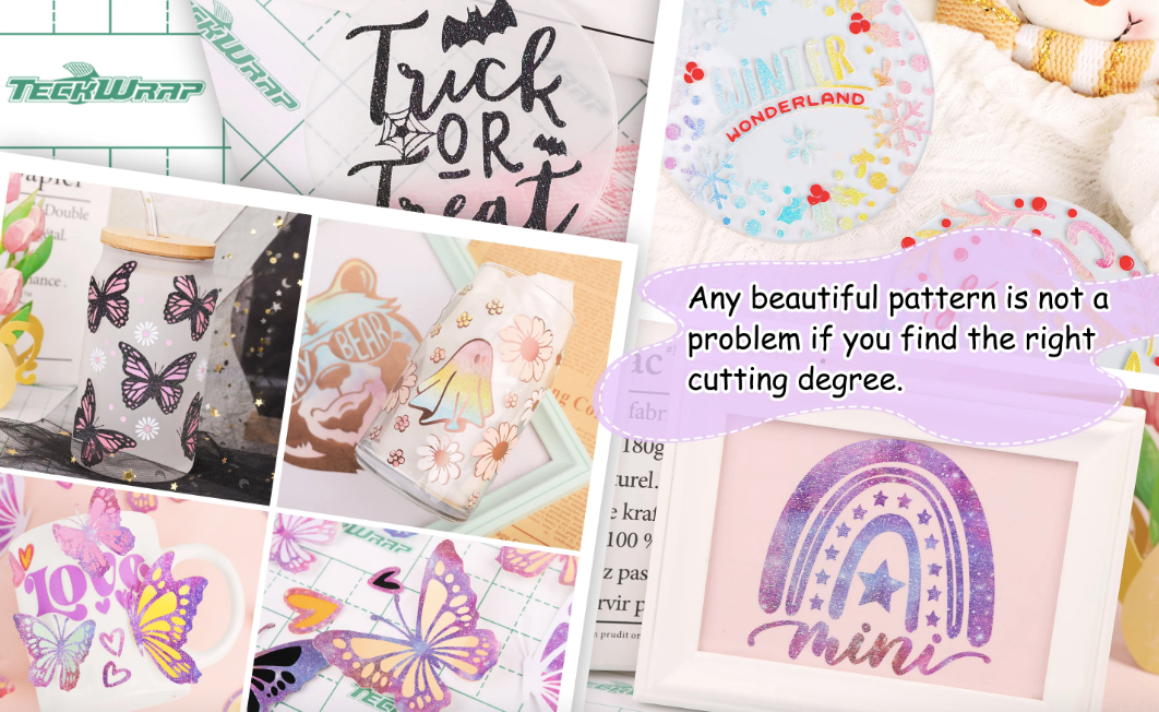 Glitter Brush Adhesive Vinyl - Abstract Bubbles