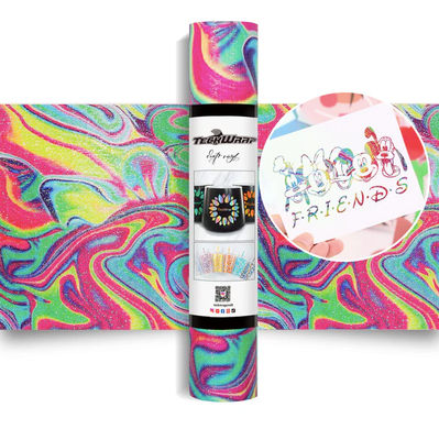 Glitter Brush Adhesive Vinyl - Fluid Art