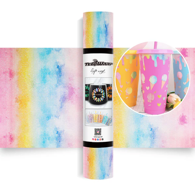 Glitter Brush Adhesive Vinyl - Holo Cloud
