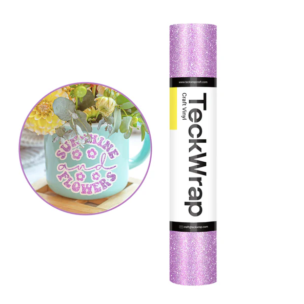 Burst Glitter Adhesive Vinyl - Mauve