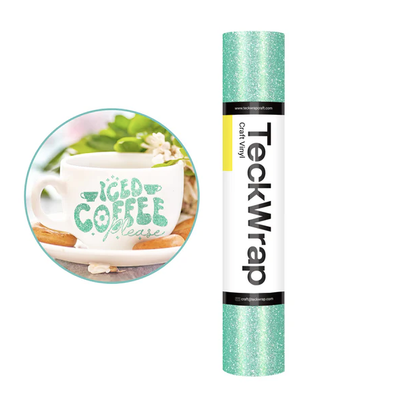 Burst Glitter Adhesive Vinyl - Mint