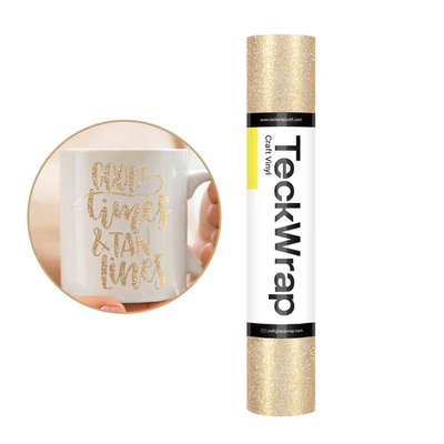 Burst Glitter Adhesive Vinyl - Champagne Gold