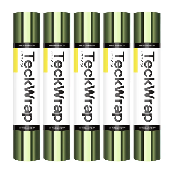 Bubble Free Mirror Chrome Adhesive Vinyl - Camouflage Olive