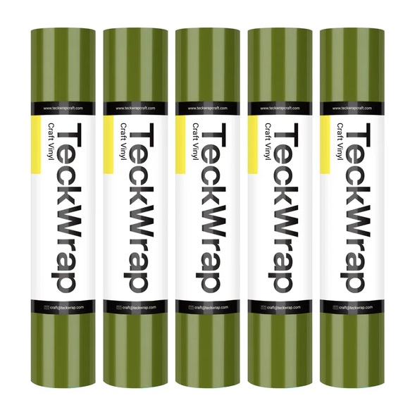 001 Economical Series Craft Vinyl - Glossy Olive Green