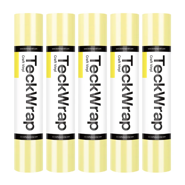 001 Economical Series Craft Vinyl - Glossy Pastel Yellow