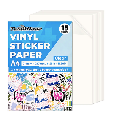 Inkjet Printable Sticker Vinyl - Clear Printable Sticker Vinyl