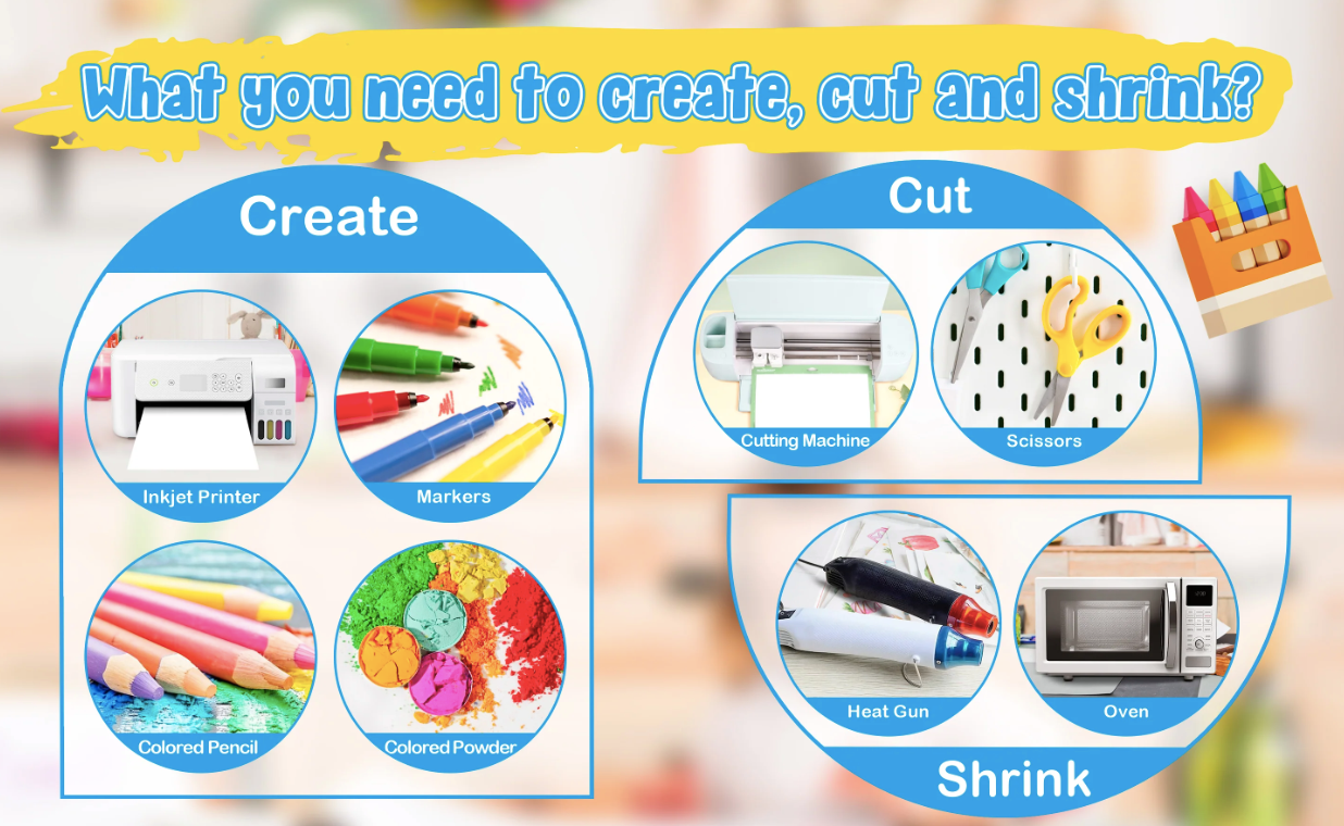 Inkjet Printable Shrink Sheets - Translucent