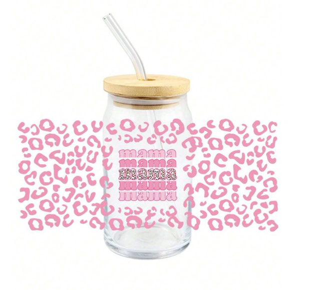 Mama Leopard Libby Wrap Sticker