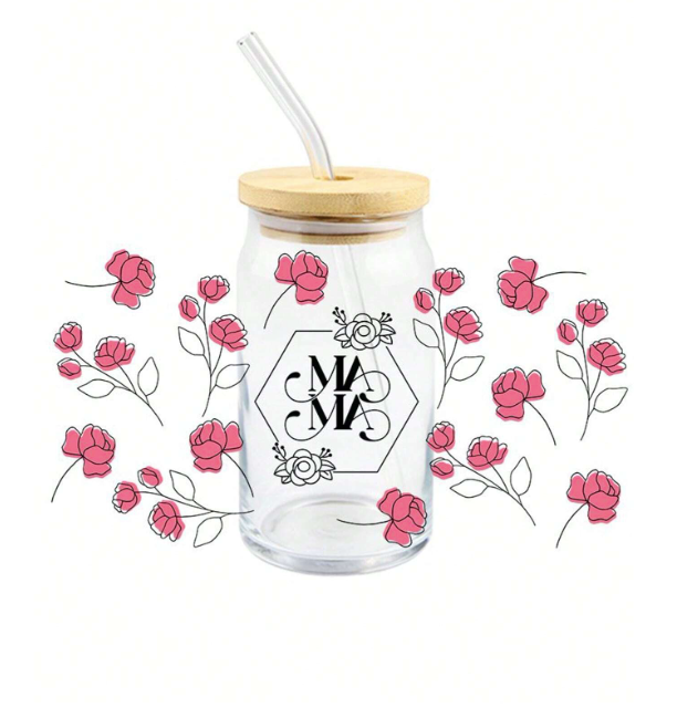 Mama Floral Libby Wrap Sticker
